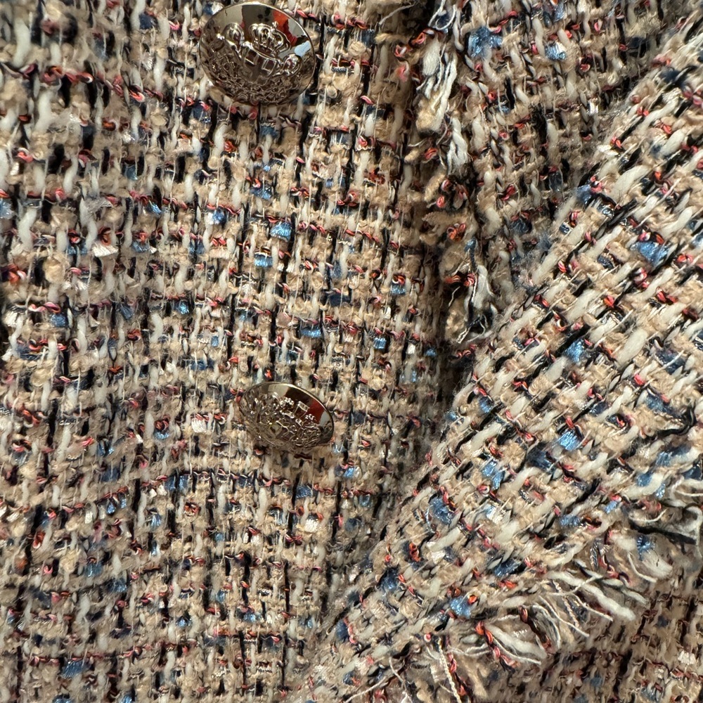 White House Black Market Multicolor Tweed Blazer - Picture 4 of 7